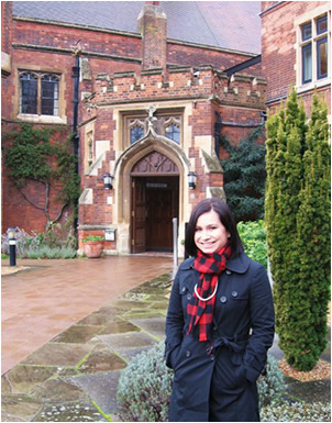 Danielle 'Dani' Hayes while attending the University of Cambridge.