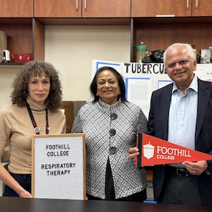 Brenda Hanning with Swati & Vijay Advani