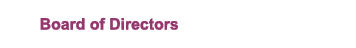 Board of Directors