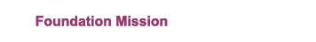 Foundation Mission