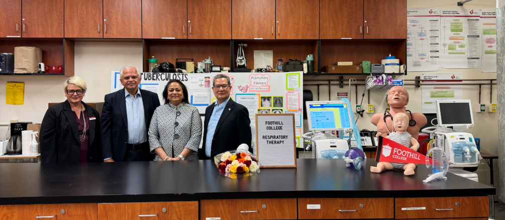 Swati and Vijay Advani Pledge One-Million Dollars to Foothill College Respiratory Therapy Program