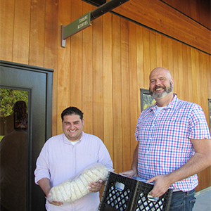 Associated Students of Foothill College President Ramiel Petros and Acting Dean of Student Affairs and Activities Thom Shepard